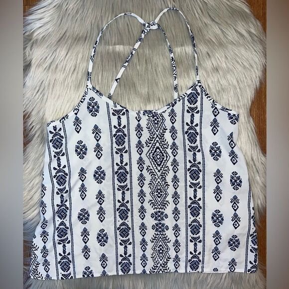 Hollister White Spaghetti Strap Tank Top - Picture 1 of 6